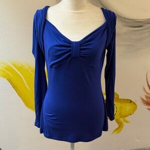 Elegant Blue Women's Top
